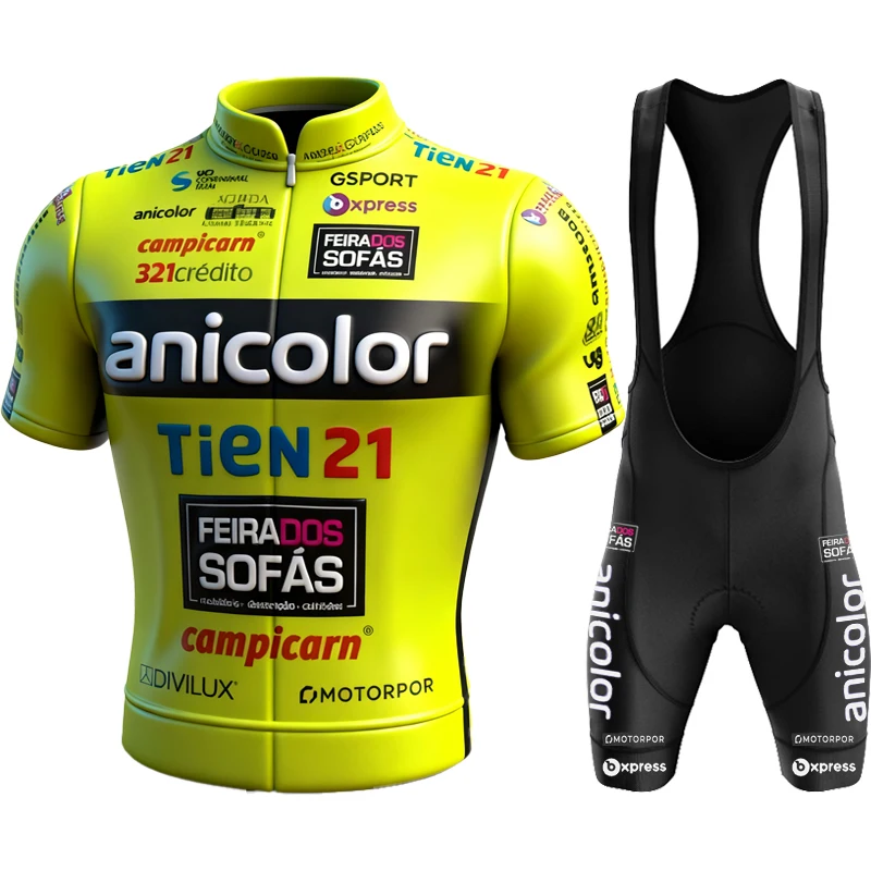 Men's Bike Clothes Cycling Blouse Sports Kit Man Anicolor - Tien21 Clothing Mtb Tricuta Road Jersey Jacket Set Bycicle Uniform