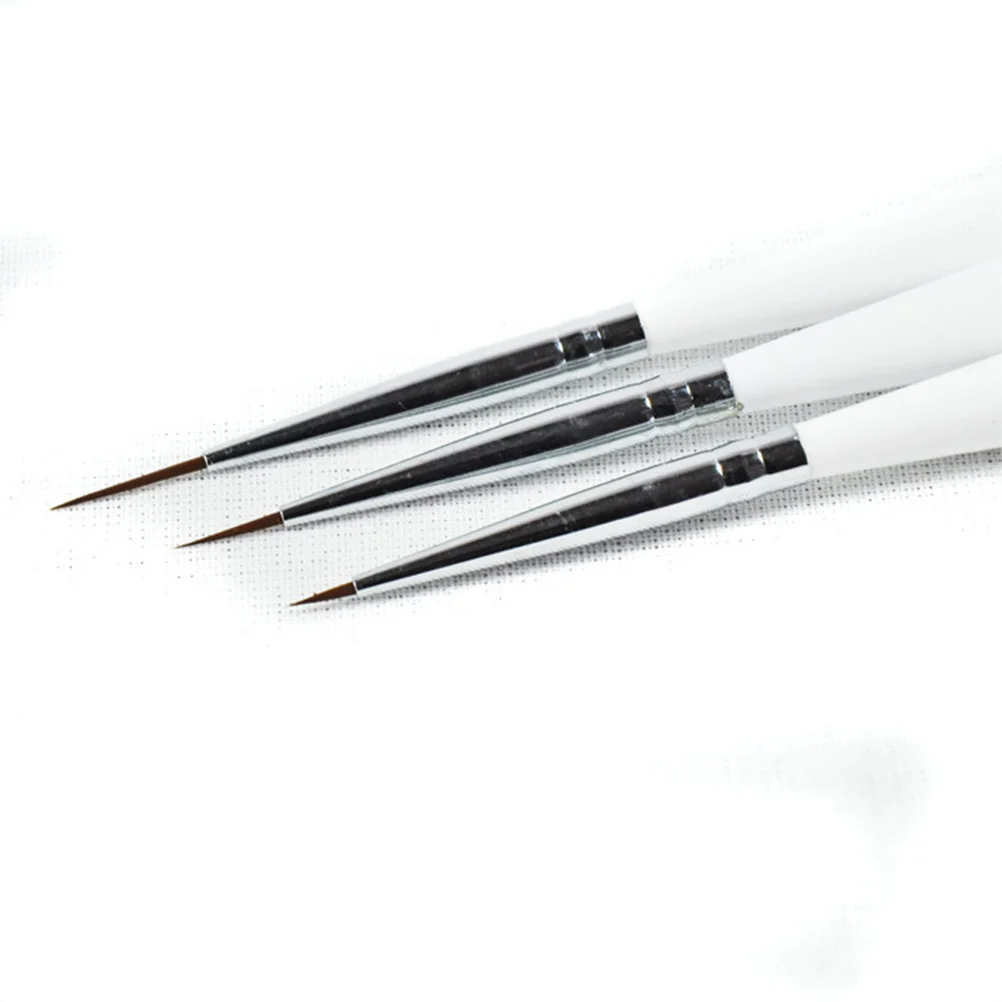 

3Pcs Nail Art Design Set Dotting Painting Pen Brush Tools for Fine Art Work on Uv Gel Acrylic Nails White Dotting Painting Pen