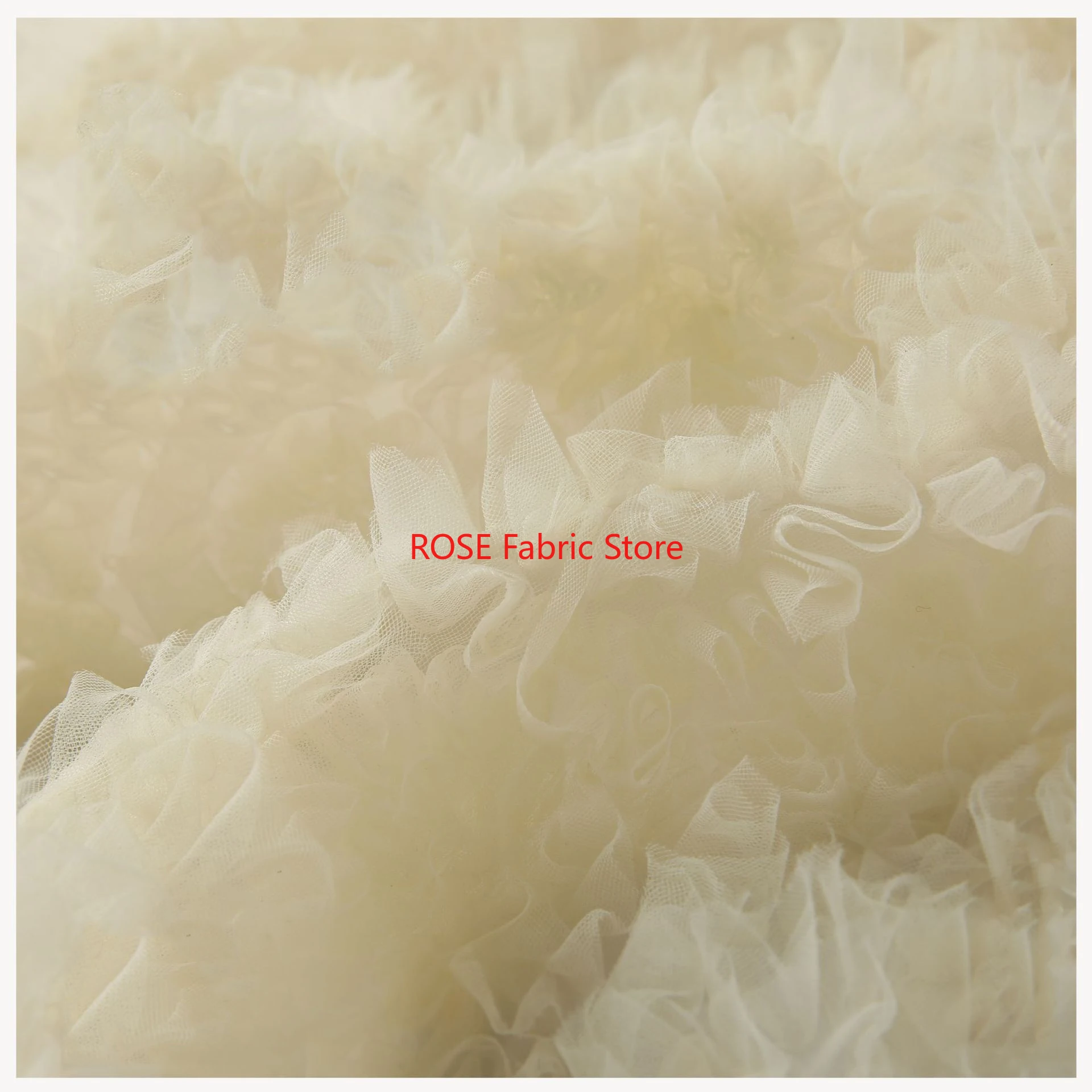 1 ياردة مجردة رغوة شبكة التطريز النسيج اللباس المعطف صنع الأزياء مصمم النسيج