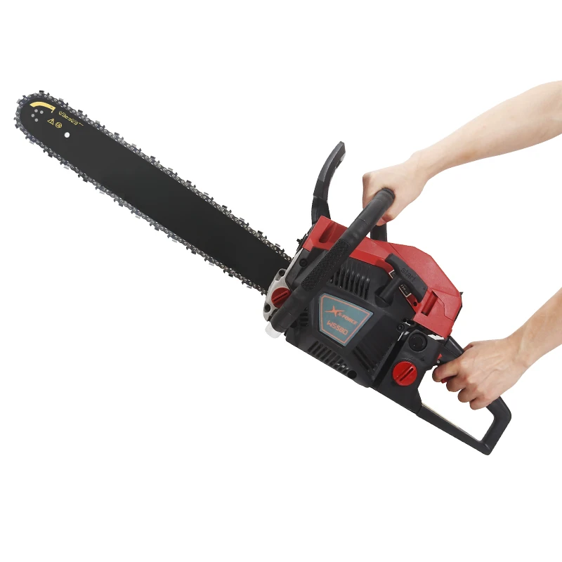 58cc Gasoline Chainsaw 2-stroke Forced Air Cooling Single Cylinder Wood Cutter Machine Chain Saw Machine