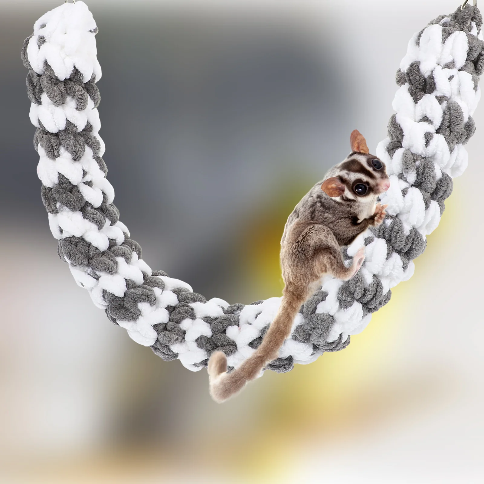 Sugar Glider Klimtouw Speelgoed Slijtvast Cavia Papegaai Ratbenodigdheden Hamsterkooi Katoen Chinchilla Interessant