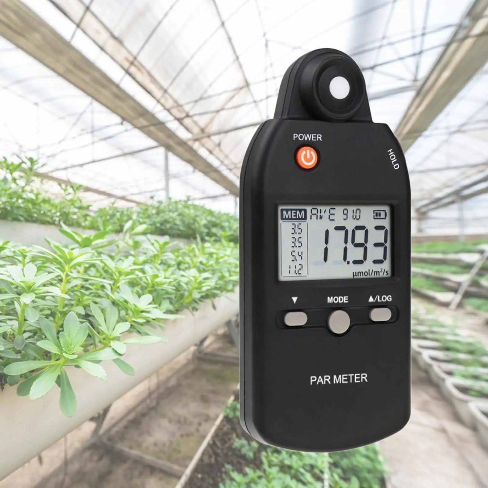 Misuratore di intensità della luce portatile Par Meter multiuso per ufficio, giardino, casa