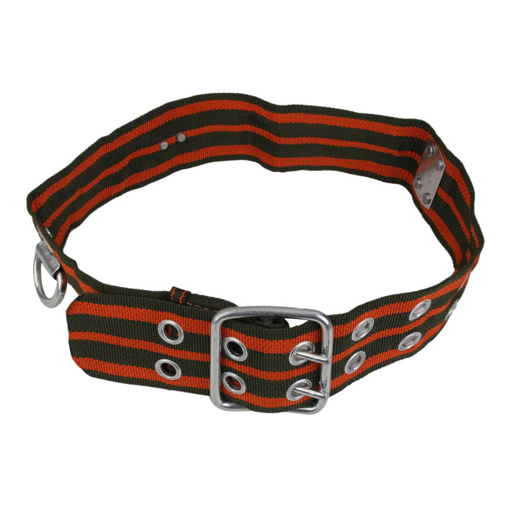 57-90cm Adjustable Climbing Durable Wide Belt Stripe Band with 2 D-Rings