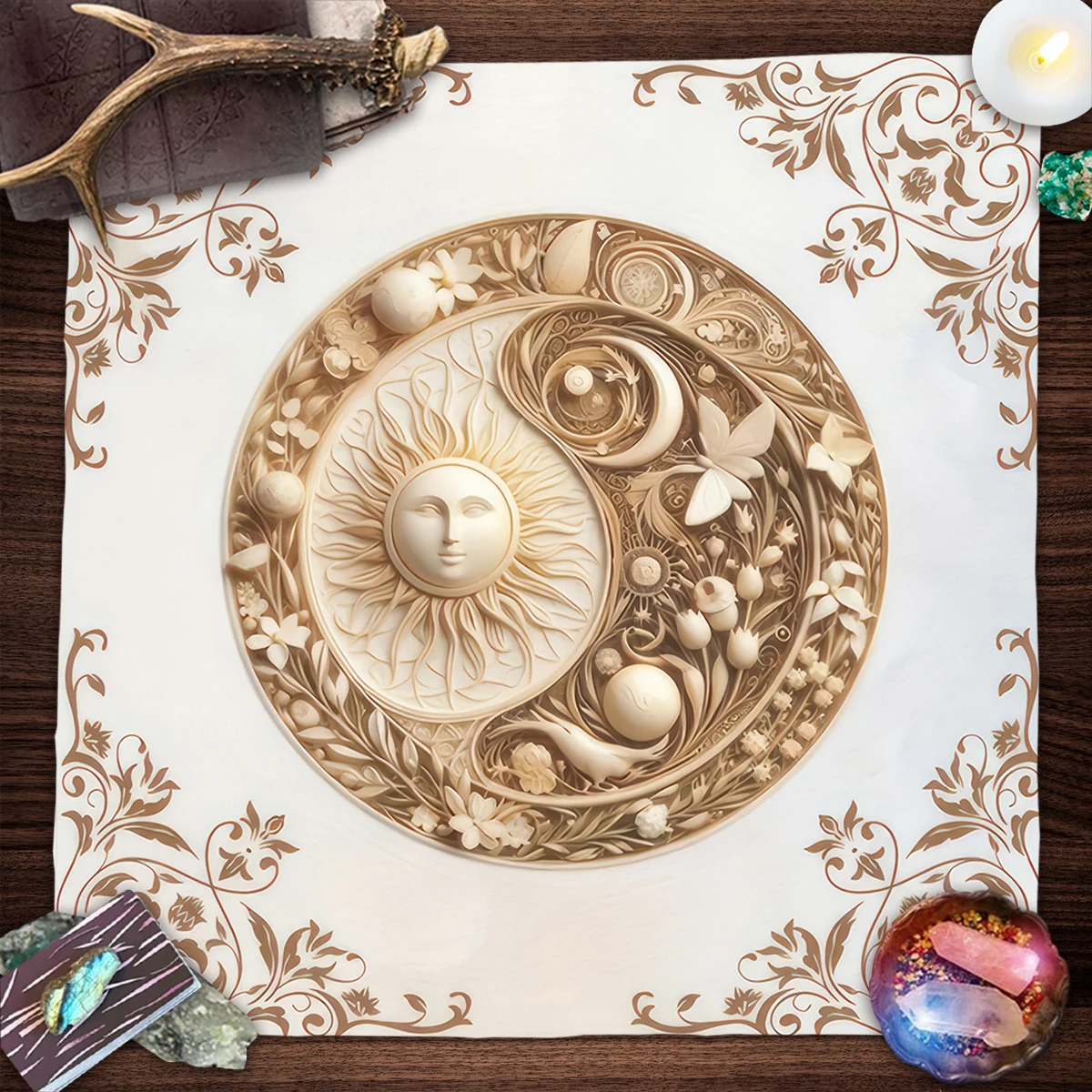 Tarot Clothes for Table Tarot Cloth Astrology European Tablecloth Witchcraft Divination Cover Reading Mat Spread 128