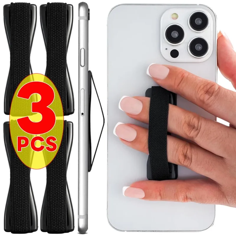 

Портативная ручка для телефона, эластичный ремешок с черной основой для смартфона, планшета, универсальные подставки-держатели для iPhone, Samsung, Xiaomi iPad