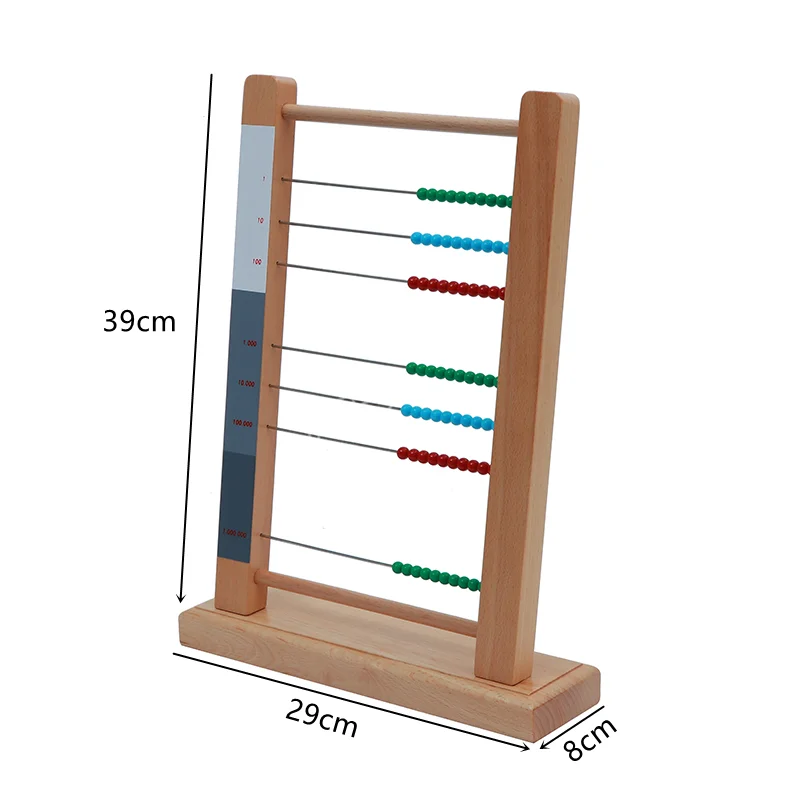 Montessori Wiskundige Materialen Grote Kraal Frame Abstractie Leermiddelen Houten Telraam Spel Educatief Speelgoed Leermiddelen