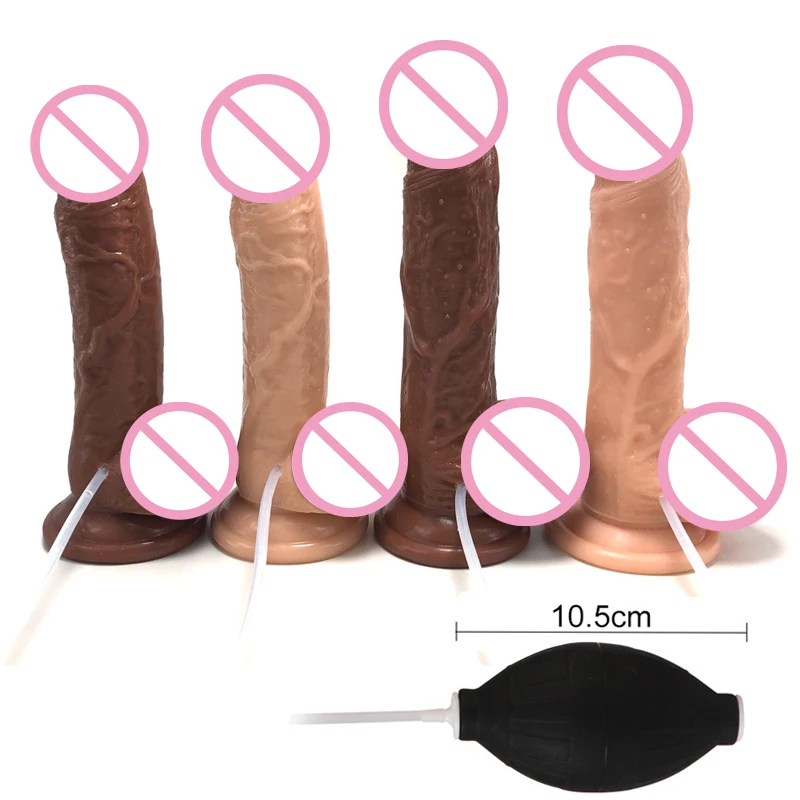 Penis Squirting Dildo Realistic Huge Ejaculating Dildos Adult Sex Toys for Women Couples Skin Feel Spray Water Penis Suction Cup