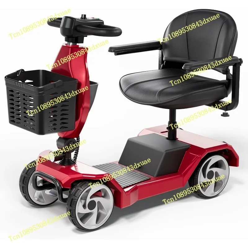4 Wheel Lightweight Mobility Scooters for Adults, Powered Electric   , Mobility