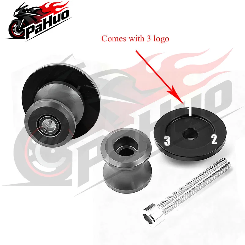 For Yamaha YZF R3 R25 R6 R1 2019 2020 2021 R15 V3 YZF Motorcycle Accessories Swingarm Spools 6mm Aluminum Slider Stand Bobbins