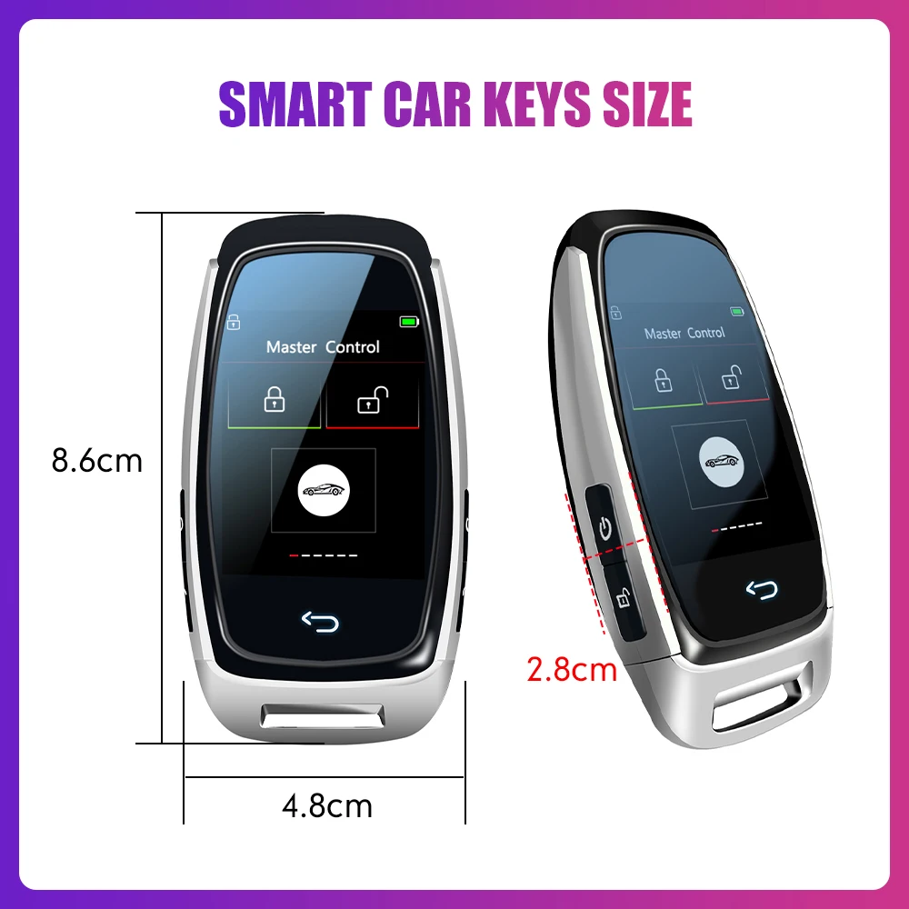 Chiave LCD remota intelligente universale per BMW Benz Audi Toyota Ford KIA Hyundai VW Jaguar Mazda Nissan Renault Honda One-Touch Start
