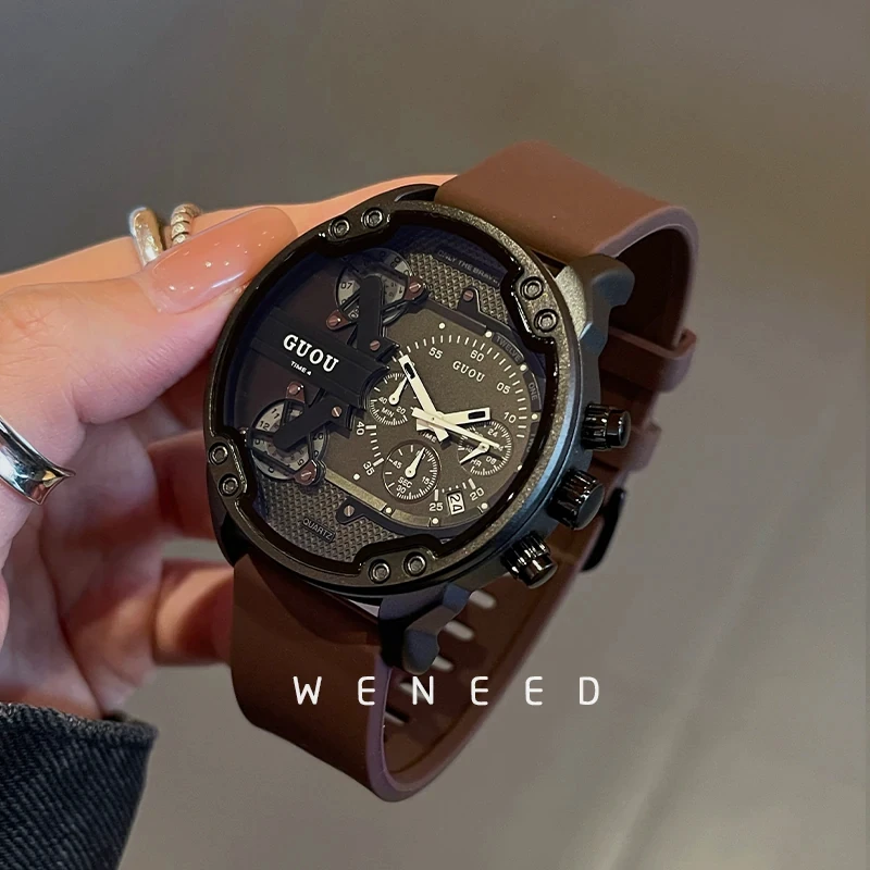 2026 New Model Has Arrived, Fashionable Black Large Dial Watch, Women's Model, Neutral Personality Trend, Simple Gift for Women