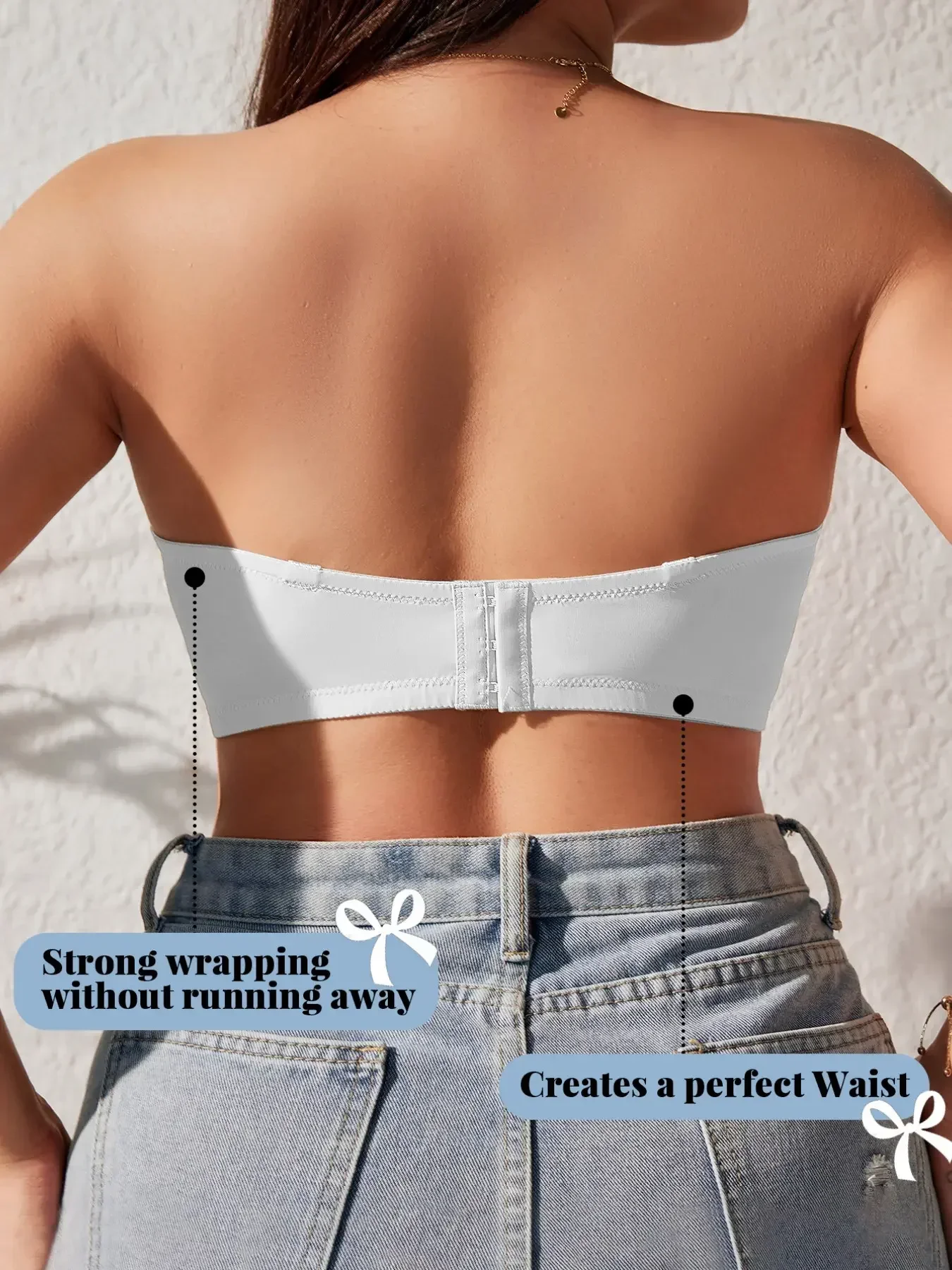 Plus Size Women's Sexy strapless bra, front closure design, smooth and wire-free for comfortable, everyday wear, Breathable Comfy Bra, Breathable Bras