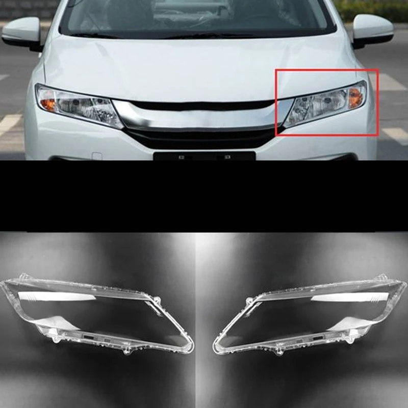 

For Honda City 2015-2018 Car Headlight Cover Transparent Lampshade Headlight Shell Lens