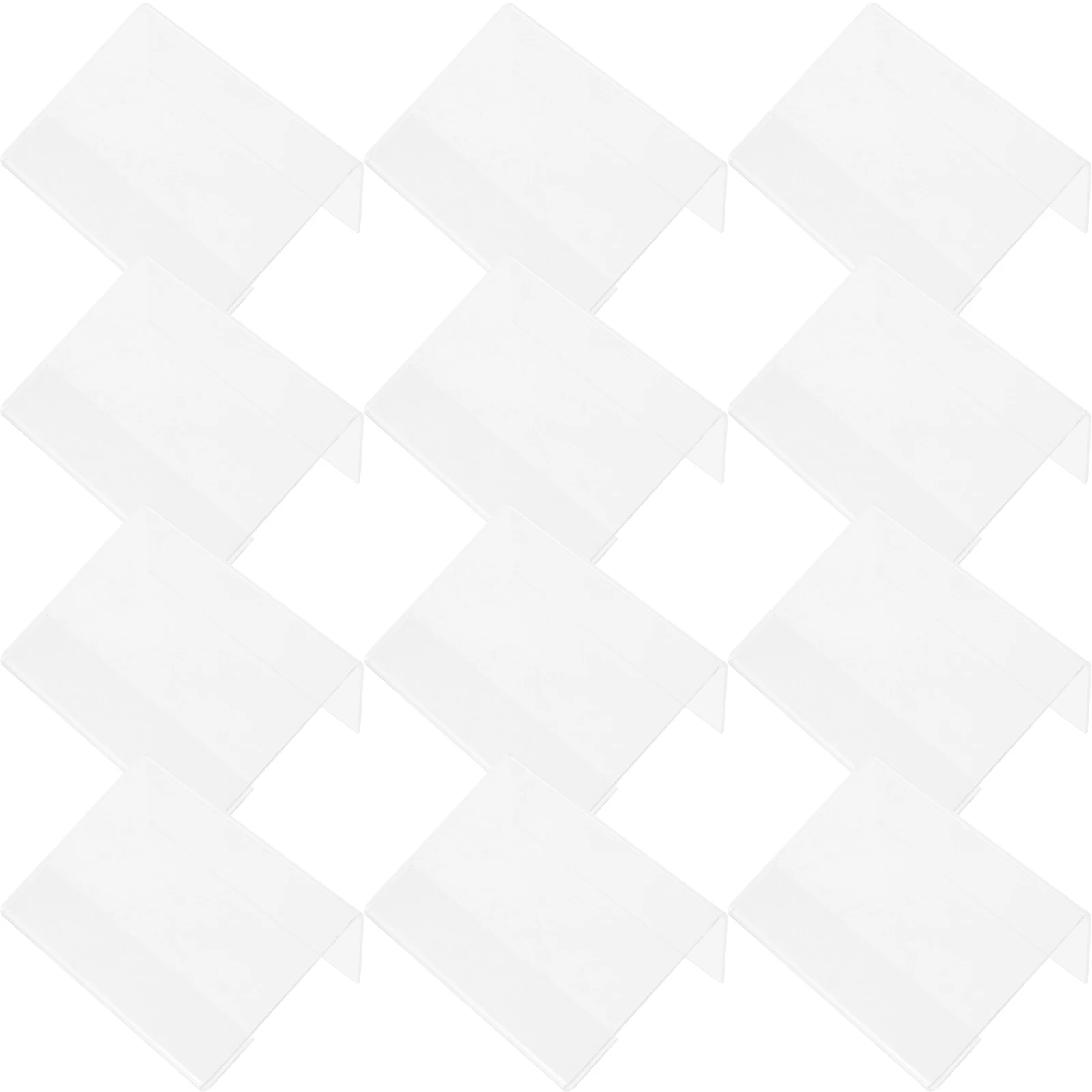 

20 Pcs Commodity Acrylic Table Card Desktop Merchandise Sign Display Tag Holder