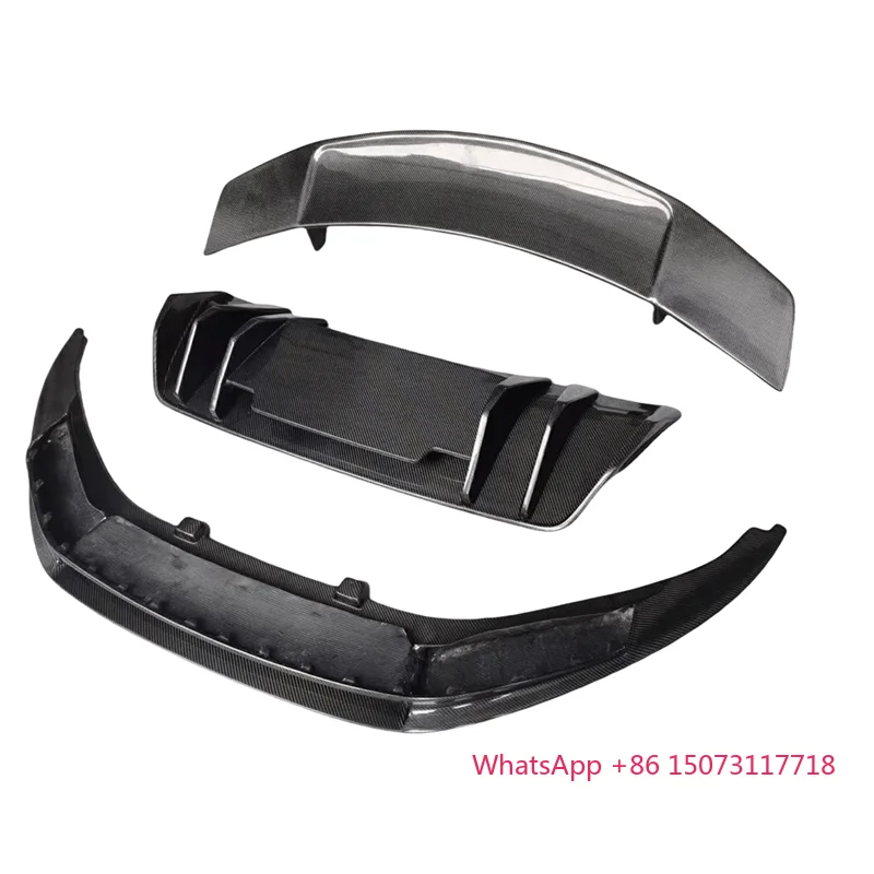 

Carbon Fiber Front Lip Rear Diffuser Rear Spoiler for R8 2017-1019 Carbon Fiber Body Kit Front Bumper