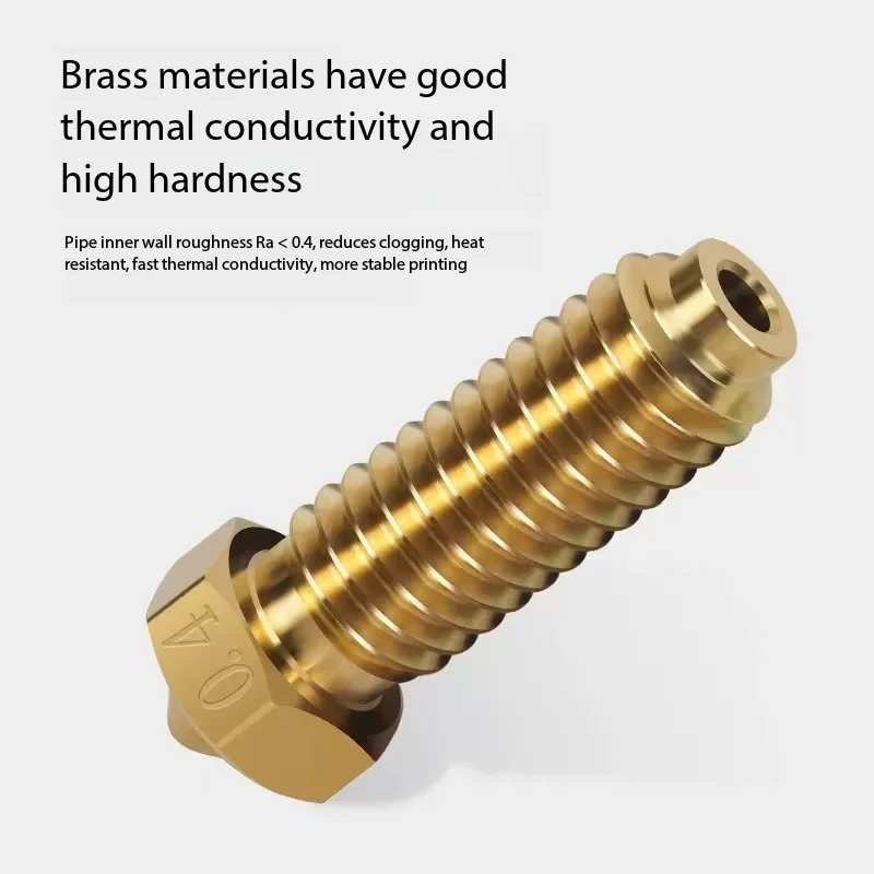 Brass & Hardened Steel Nozzle for Anycubic Kobra 2 / 2 Neo Pro - 3D Printer Hotend Extruder Parts - Durable Print Head Accessori