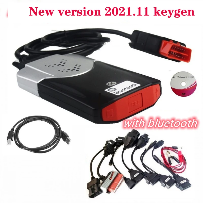 2021,11 VD DS 150E CDP Bluetooth 2017R3 генератор ключей для автомобиля дельфина светодиодные Obd2 сканеры аксессуары Obd диагностические инструменты адаптер