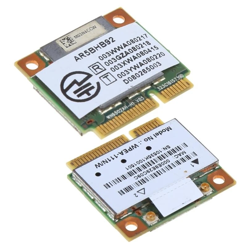 E8BA ATHEROS AR9280 2.4GHZ 5GHZ WLAN MINI PCI-Express AR5BHB92 لبطاقة شبكة WIFI WIFI LINUX WIN10
