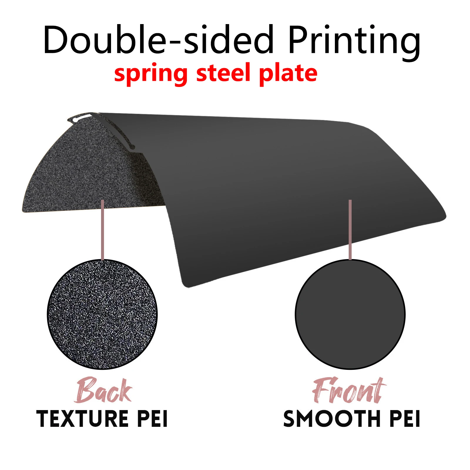 For Bambu Lab A1 X1C P1S Build Plate Bambulab X1 Carbon PEI Sheet Double Sided Print Spring Steel for Bambulabs P1P X1E A1 Plate