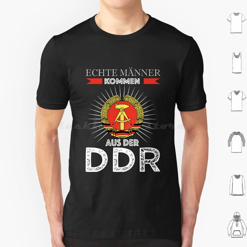 Real Man Ddr Germany T Shirt Big Size 100% Cotton Ddr Genuine Man Gdr Retro Vintage Ddr Ddr Car Germany East Wall Giftidea