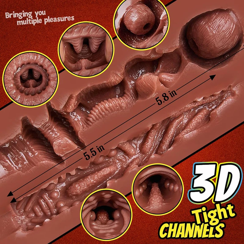 Brown men's sex doll buttocks with soft buttocks and realistic vagina, suitable for tight fitting vagina and anus in various sex view 4