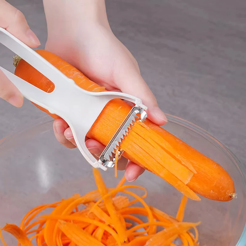 Stainless Steel Vegetable Grater Manual Julienne Peeler Potato Carrot Slicer Fruit Cutter Portable Home Kitchen Prep Accessories