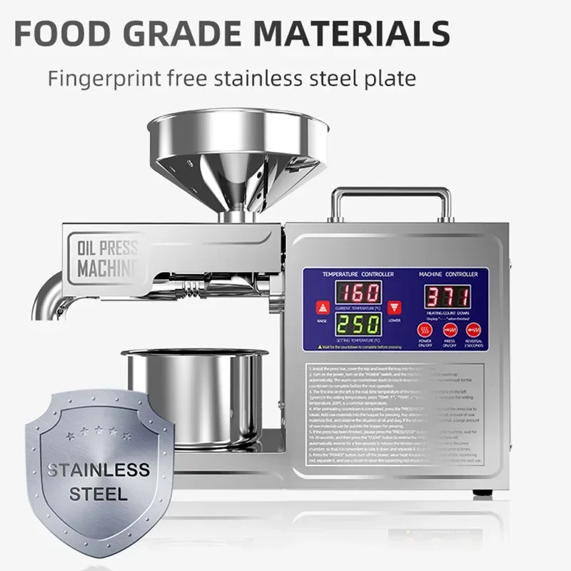 Mini Coconut Oil Extracting Pressing Machine Avocado Oil Extraction Machine Commercial Palm Oil Press Machine