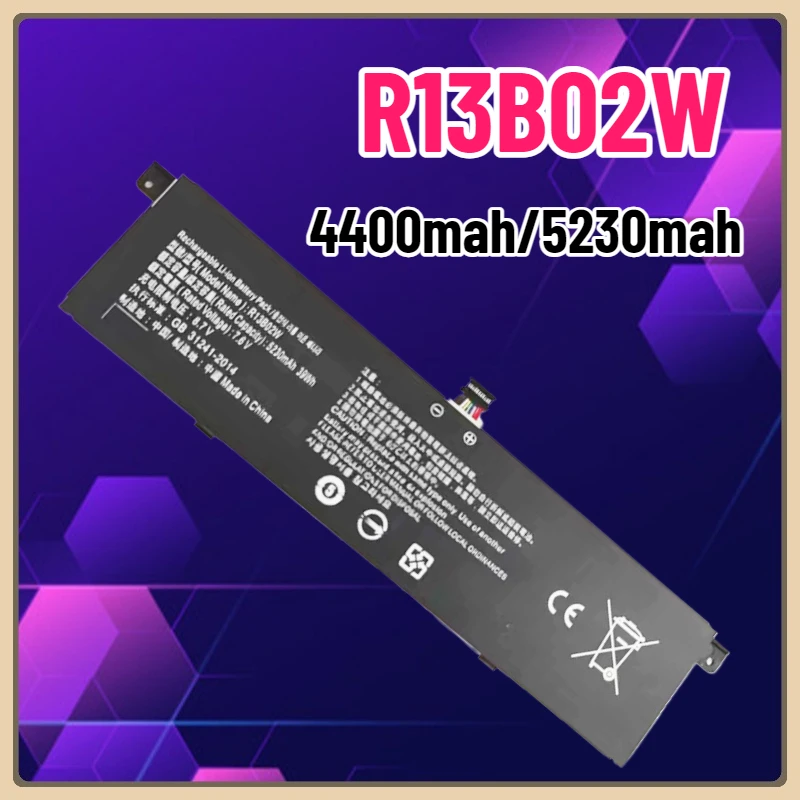 

R13B02W Аккумулятор для ноутбука, совместимый с ноутбуком серии Xiaomi Mi Air 13,3 дюйма, новые запасы