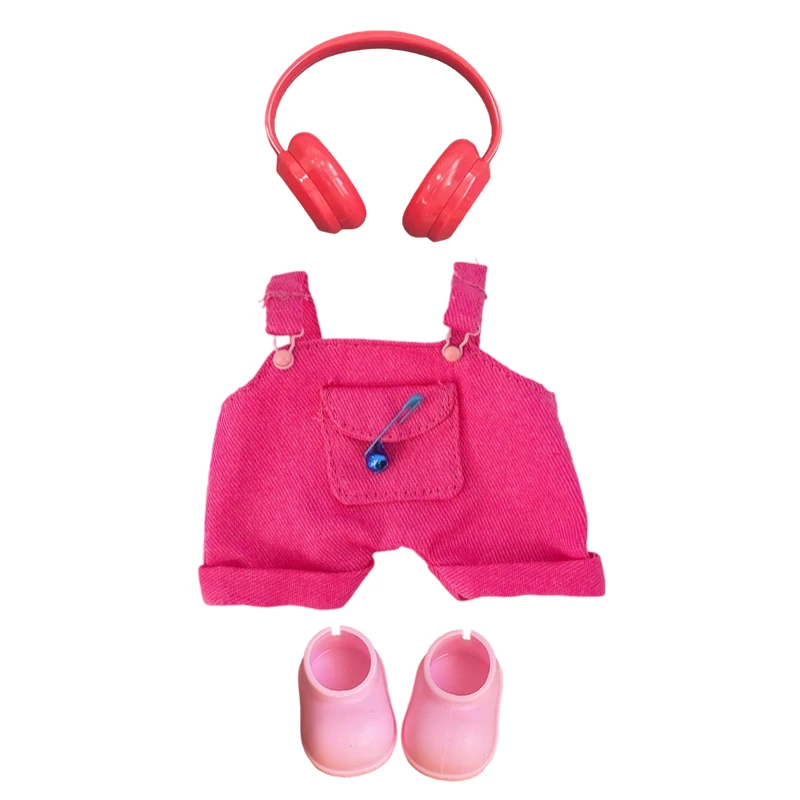 

17cm Labubu Doll V1 V2 Hanging Accessories Vinyl Labubu Doll Outfit Changeable Clothes Plush Toy Baby Clothes Perfect Cute Gift