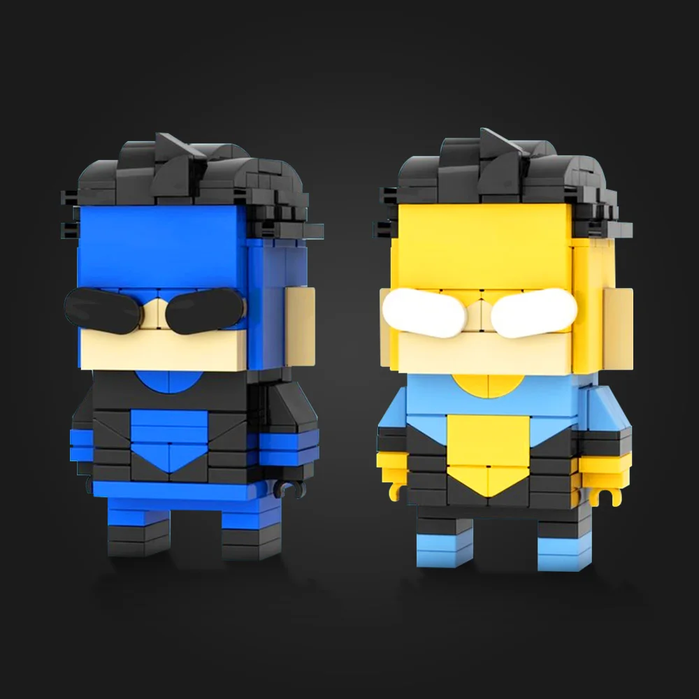 Gobricks MOC 映画 Nvincibleeds Brickheadz ビルディングブロックモデルクリエイティブアクションキャラクターレンガ組み立ておもちゃ子供のギフト