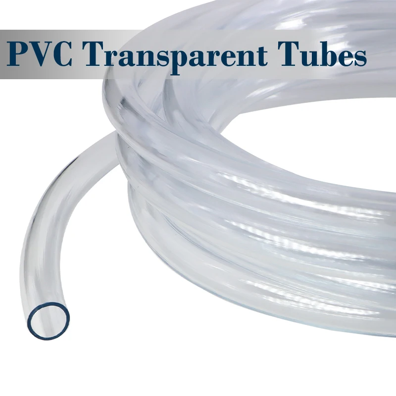 ID 2/3/4~18/20/22/25 mm×OD 4/5/6~16/18/20/22/24/27 mm Transparent PVC Plastic Hoses High Quality Water Pump Tube PVC Tube 1/3/5M