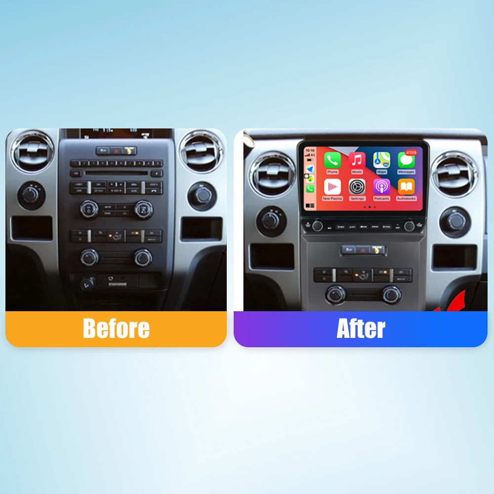 

2Din Android Car Radio For Ford F150 Raptor 2009 2Din Car Stereo GPS Navigation Video Player Carplay Android Auto BT WIFI 4G He