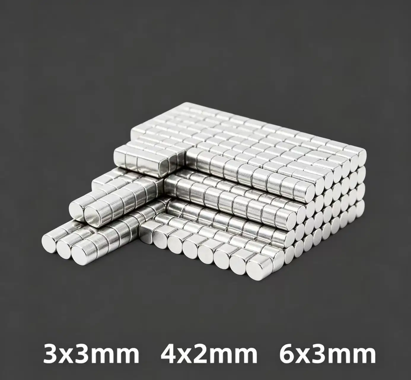 3x3/4x2/6x3mm Super Mini Small Round Magnets, Multi-use Tiny cute Tool Toy Magnet for Whiteboard, Classroom, Office