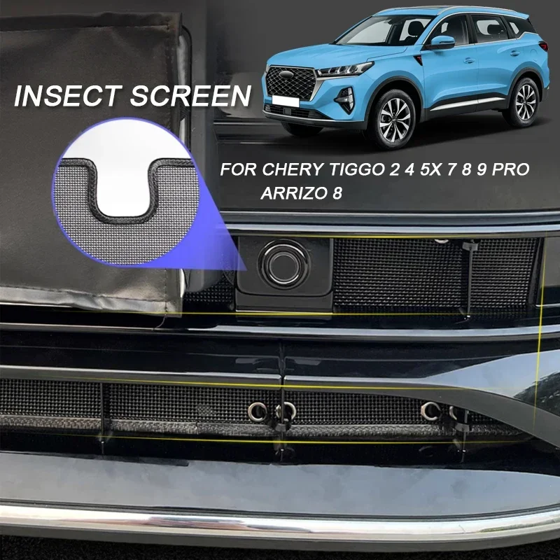 4 pezzi auto a prova di insetti per CHERY ARRIZO 8 TIGGO 2 3X 4 5X 7 8 9 PRO MAX ingresso aria proteggere copertura Airin inserto netto accessorio auto