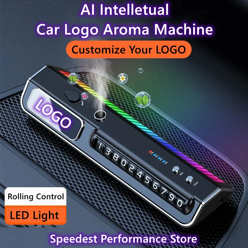 Car Logo Intelletual Aroma Machine DIY Your Car Logo Dashboard Aroma Machine Customize Your Logo LED Deco