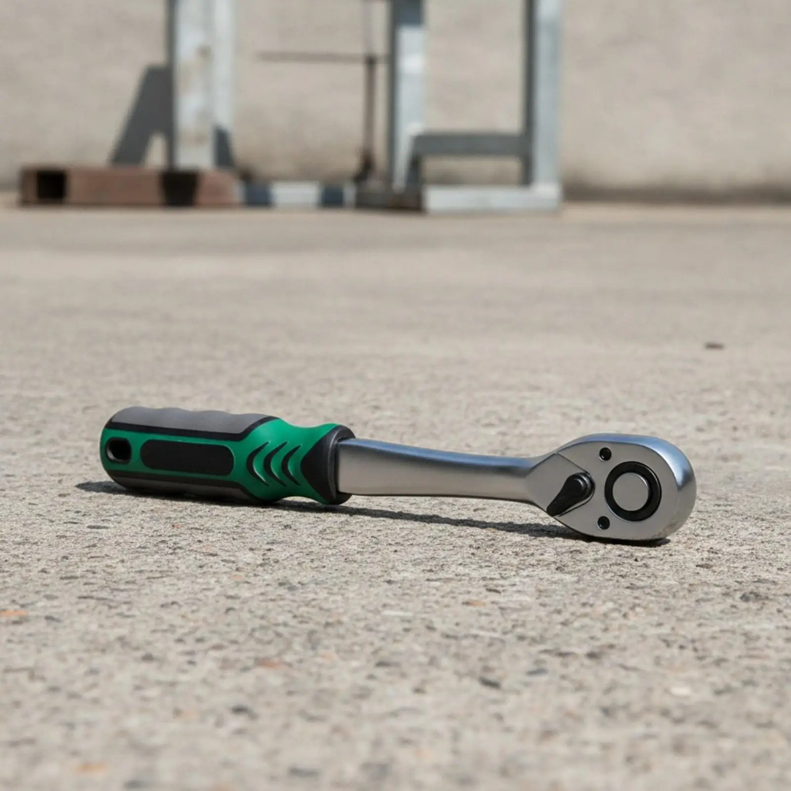 73 Tooth Ratchet Socket Wrench with One Piece Head Design and Quick Release Button for Effortless Socket Changes on Projects