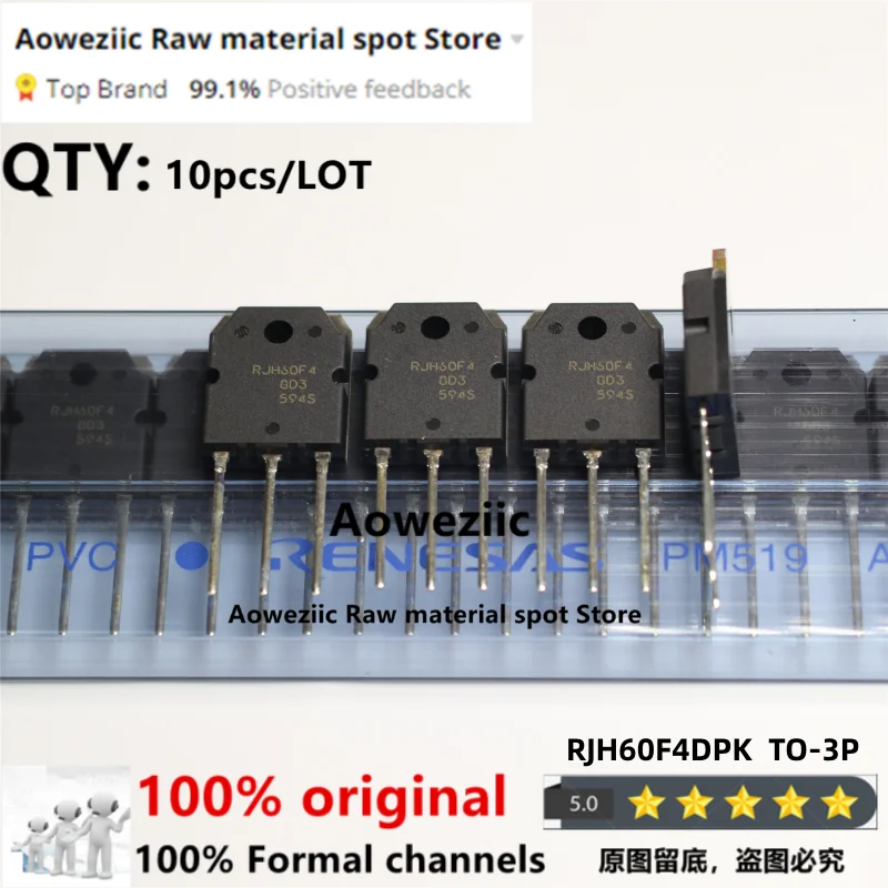 Aoweziic  100% New Imported Original  RJH60F4DPK  RJH60F4  TO-3P  IGBT Tube 60A 600V