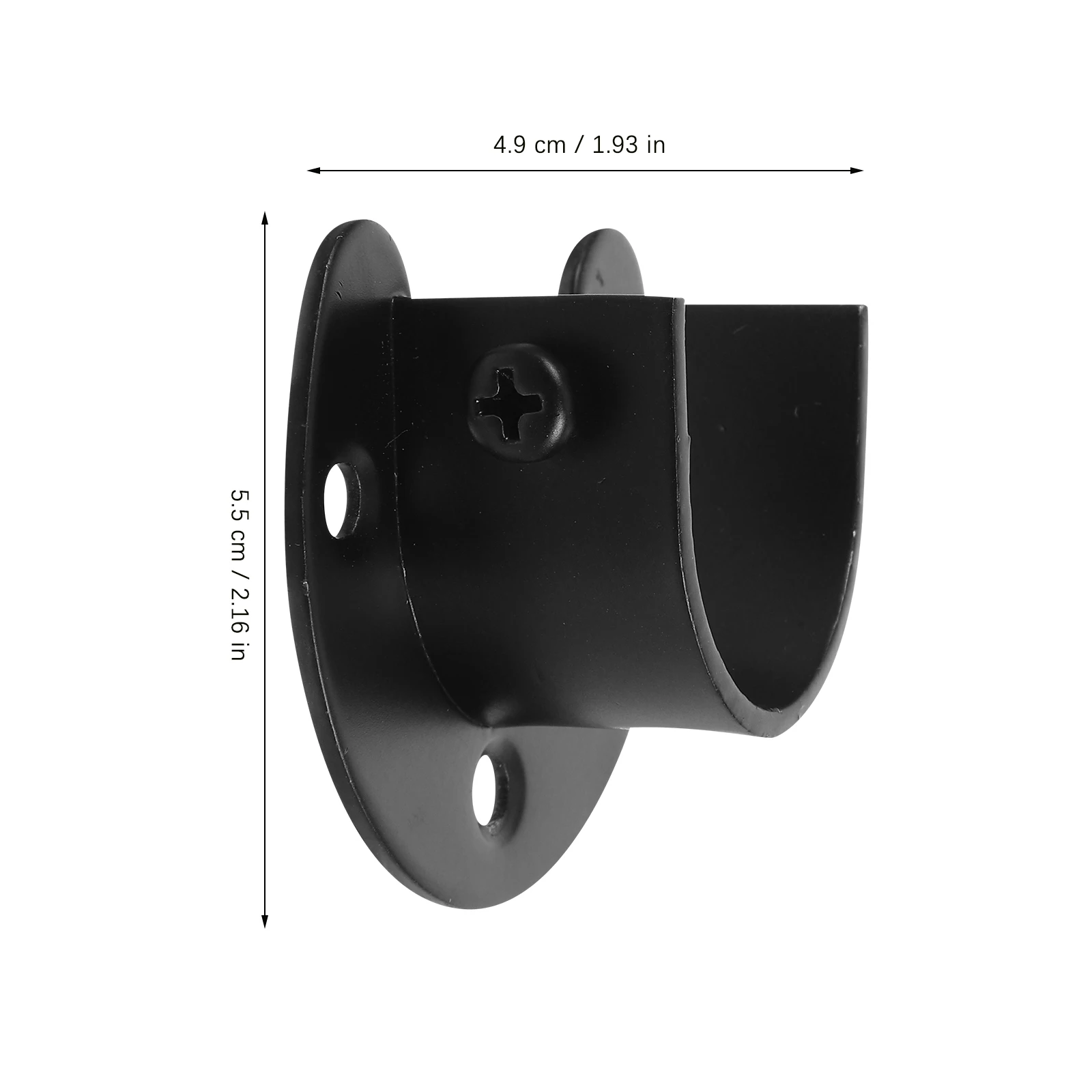 

Mounted Wall Towel Rod Bracket Closet Holder Heavy Duty Shower Curtain Brackets