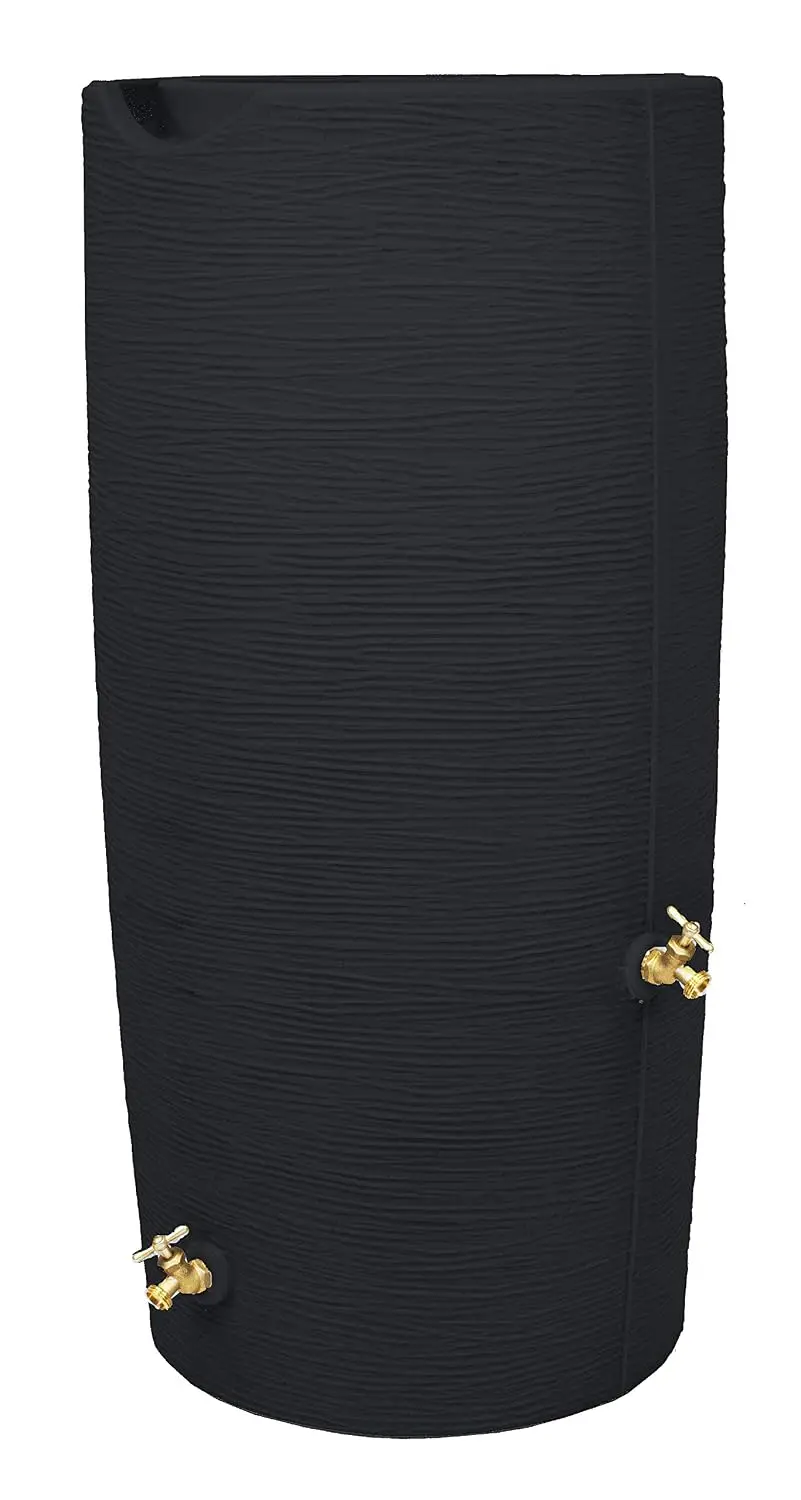 Impressions Stone 50 Gallon Rain Saver - Black
