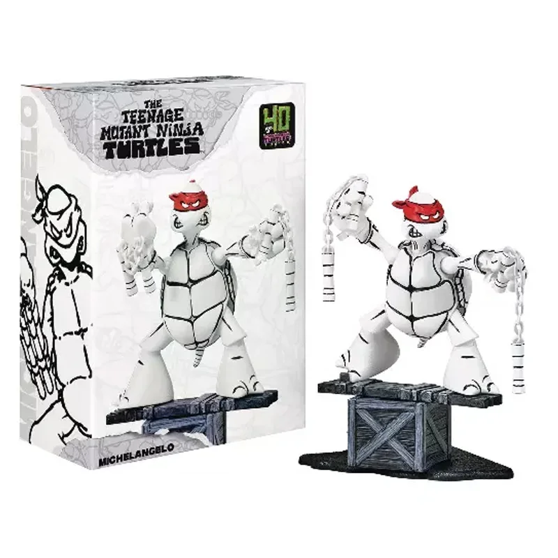 Playmates TMNT SDCC Limited Teenage Mutant Ninja Turtles Collect First Edition Черно-белый эскиз Фигурка Модель Игрушки Подарки