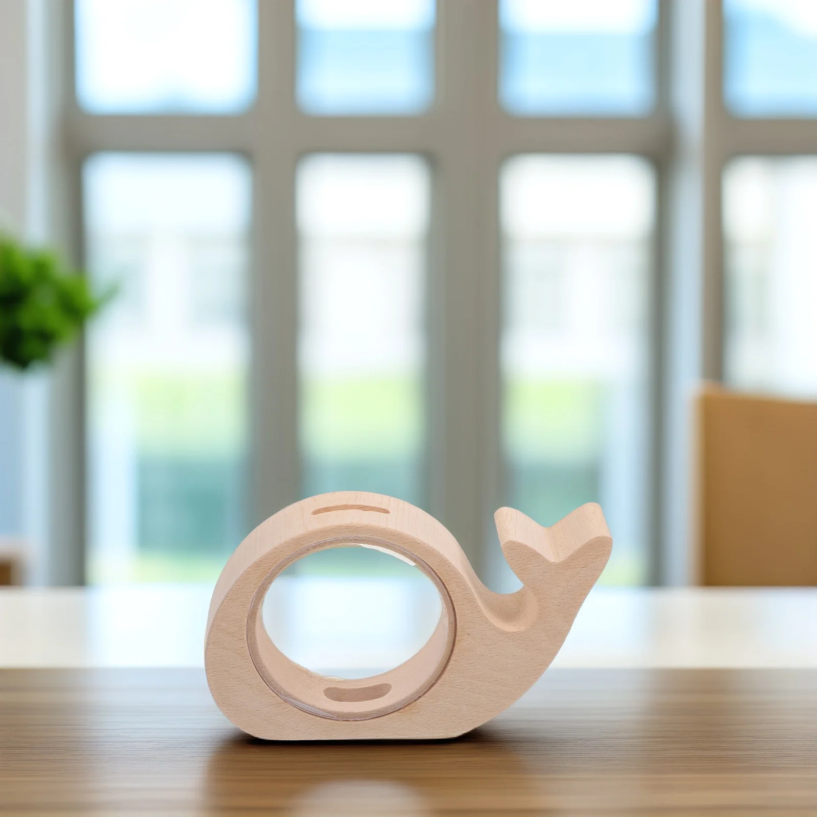 Wal-Spardose aus Holz, Sparschwein in Tierform, Münzbank, kreativer Kindergeldtopf, dekorativ für Zuhause, Schule, Büro