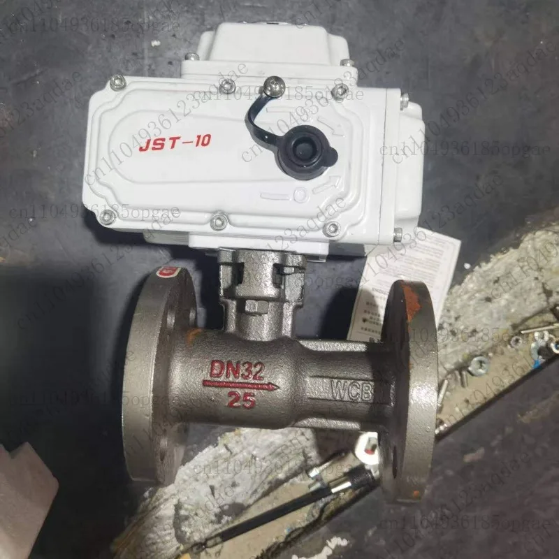 Electric, integrated, high temperature steam flanged ball valve DN25 32 40 50 65 80 100