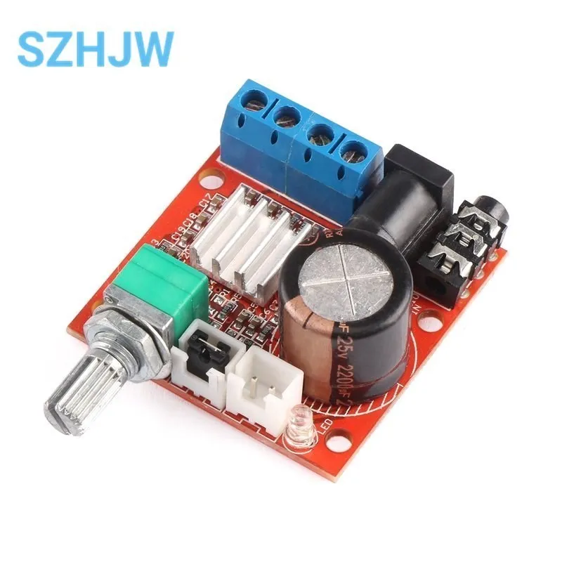 12V Mini Hi-Fi PAM8610 Audio Stereo Amplifier Board 2X10W Dual Channel D Class