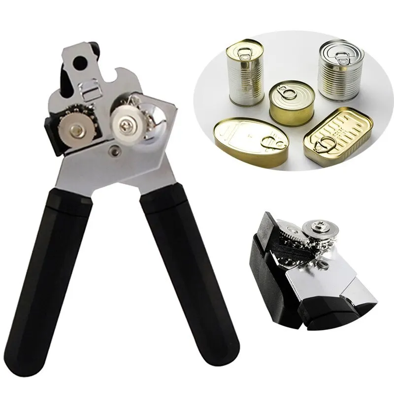 Stainless Steel Multifunctional Professional Can Manual Can Opener Craft Beer Grip Can Opener Bottle Opener Kitchen Gadgets