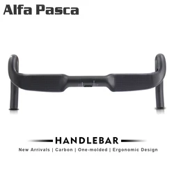 Alfa Pasca-Carbon Road Bike Handlebar, 31.8 Internal Routing, Aero Bicycle Drop Handle Bar, Bicycle Parts, New Arrivals