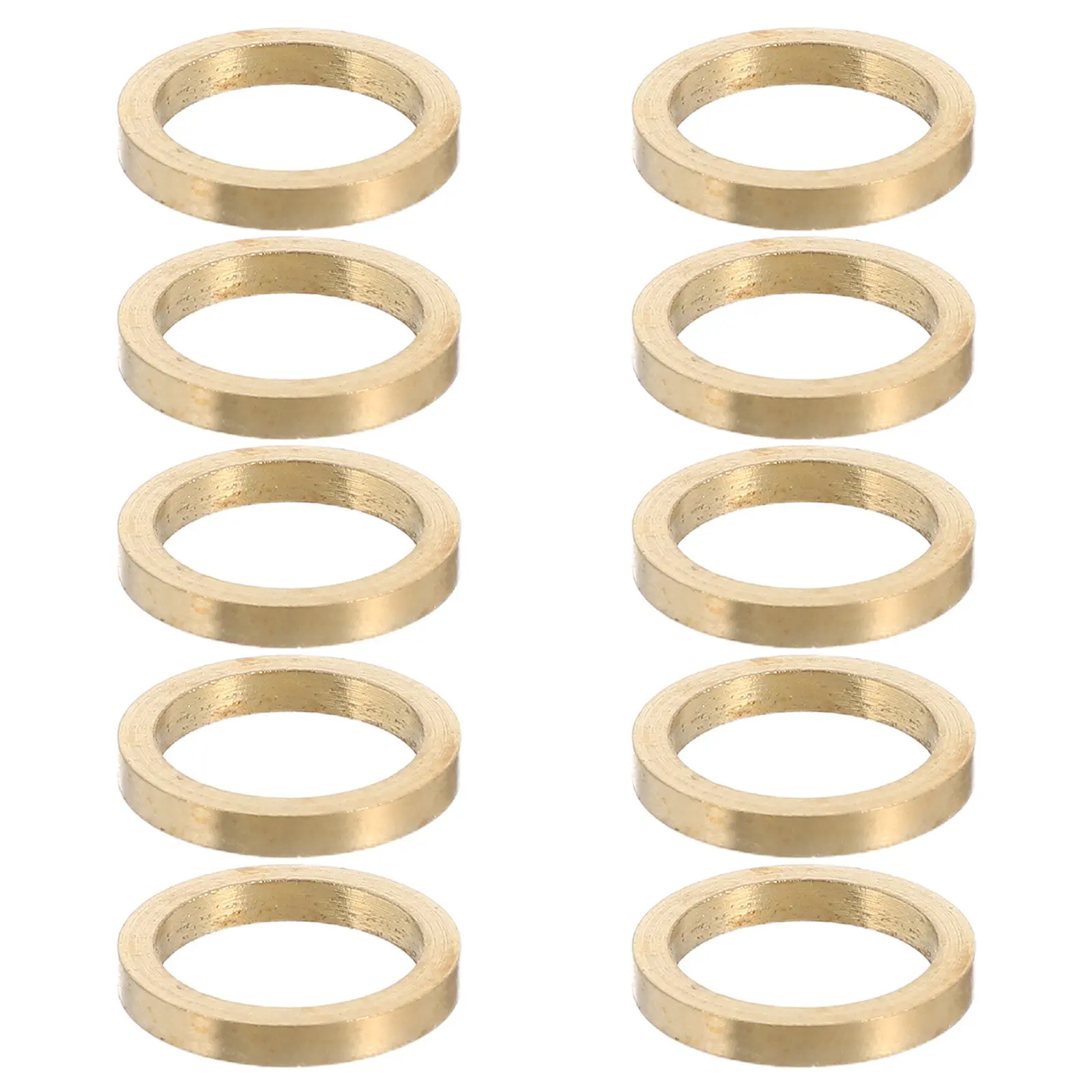 10Pcs Copper Door Hinge Washers Flat Gasket Set Precision Alignment Shims Sliding Pivot Gate Hinge Stabilizers Commercial