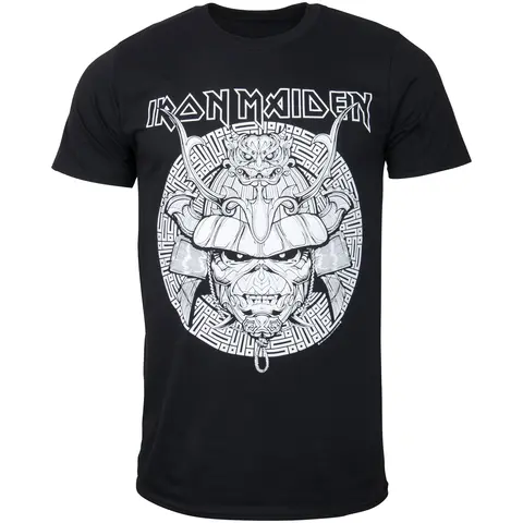Iron Maiden Samurai T-Shirt Men's and Women's Short Sleeve Vintage Rock Band Tops Brand T-shirt Summer Men Clothing Streetwear