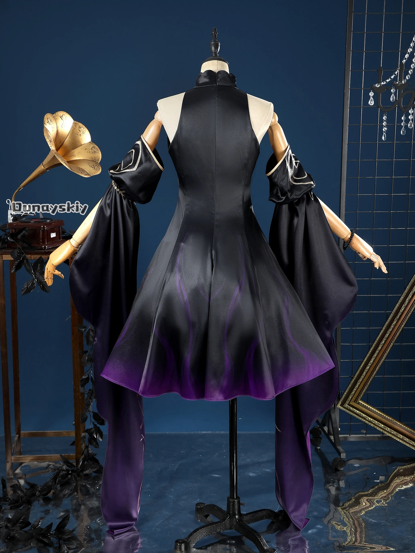 Game Path to Nowhere Hella Cosplay Costume{Dunayskiy}NECRESTA Hella Gothic Long Dress Romantic Lolita Halloween Disguise Woman #4