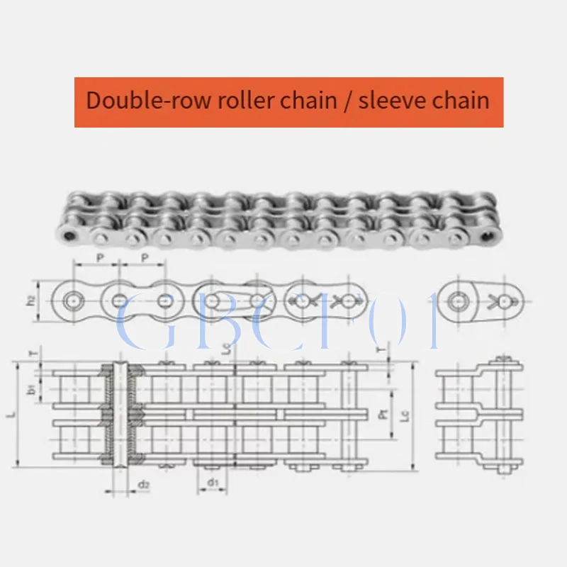 Industrial Drive Chain Roller Chain Short Pitch 06B 08B 10A 12A 16A- 28A 32A Single/Duplex-Strand Chain Precision Roller Chain
