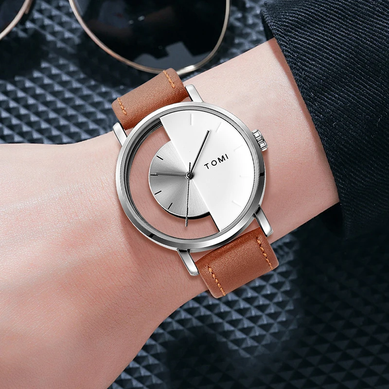 TOMI Fashion Simple Hollow Design Quartz Watch